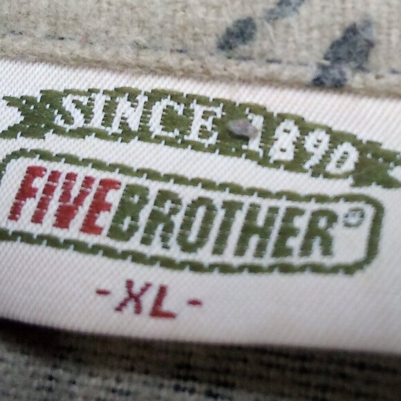 Vintage Five Brother Realtree Camouflage Flannel Button Shirt - Picture 3 of 5